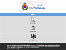 Tablet Screenshot of comune.calvenzano.bg.it